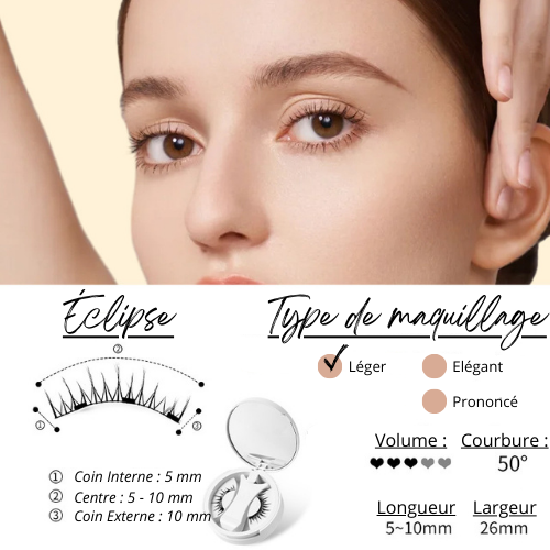 Faux Cils Magnétiques - Sans colle Regard de Breizh