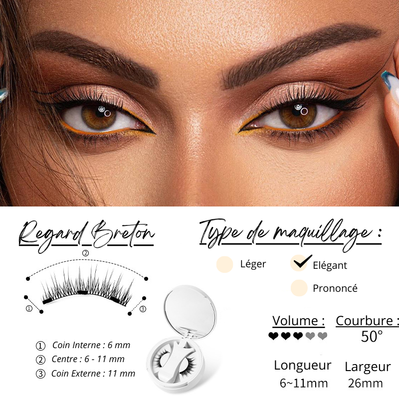 Faux Cils Magnétiques - sans colle