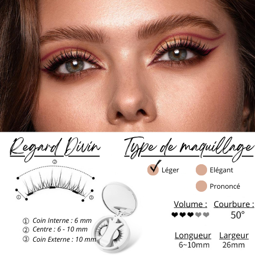 Faux Cils Magnétiques - Sans colle Regard de Breizh