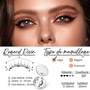 Faux Cils Magnétiques - Sans colle Regard de Breizh