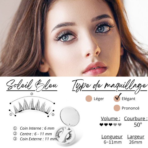 Faux Cils Magnétiques - Sans colle Regard de Breizh