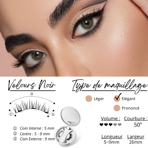 Faux Cils Magnétiques - Sans colle Regard de Breizh